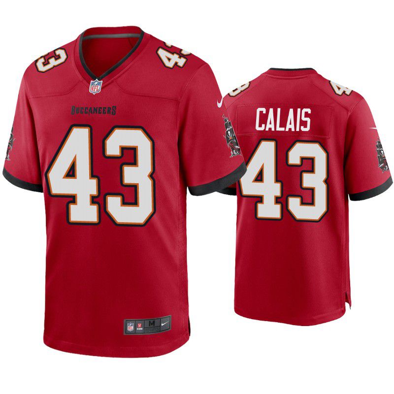 Men Tampa Bay Buccaneers 43 Raymond Calais Nike Red Game NFL Jersey